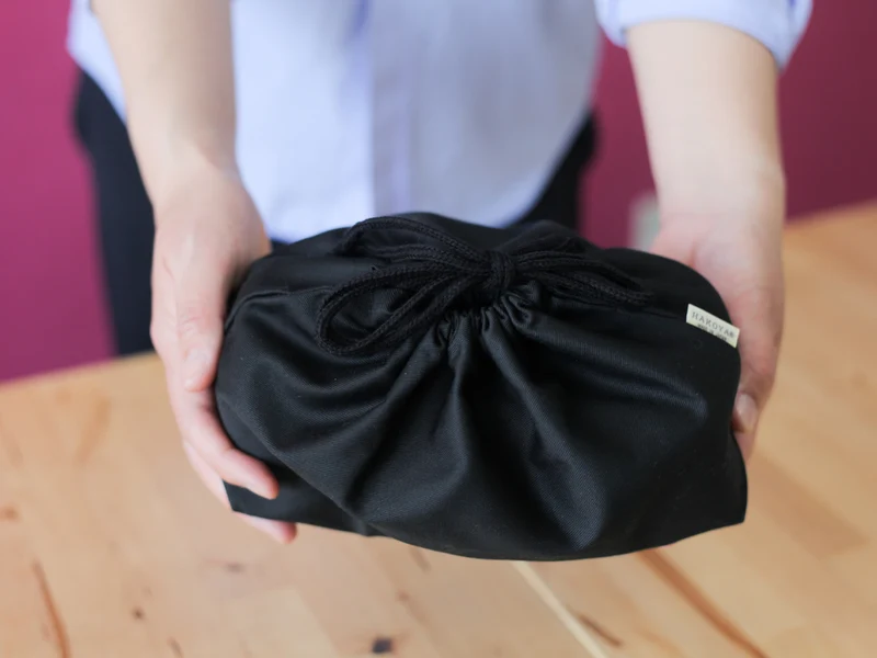 Drawstring Lunch Bag | Black