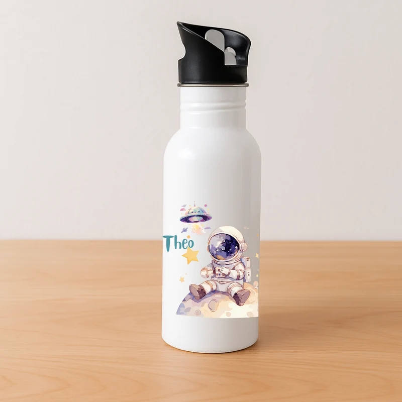Personalisierte Kinder Trinkflasche Weltall Motive