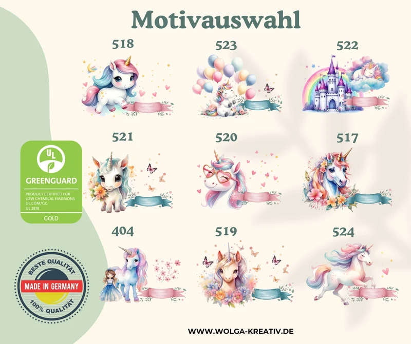 Emaille Tasse personalisiert – Kindertasse mit Einhorn und Namen