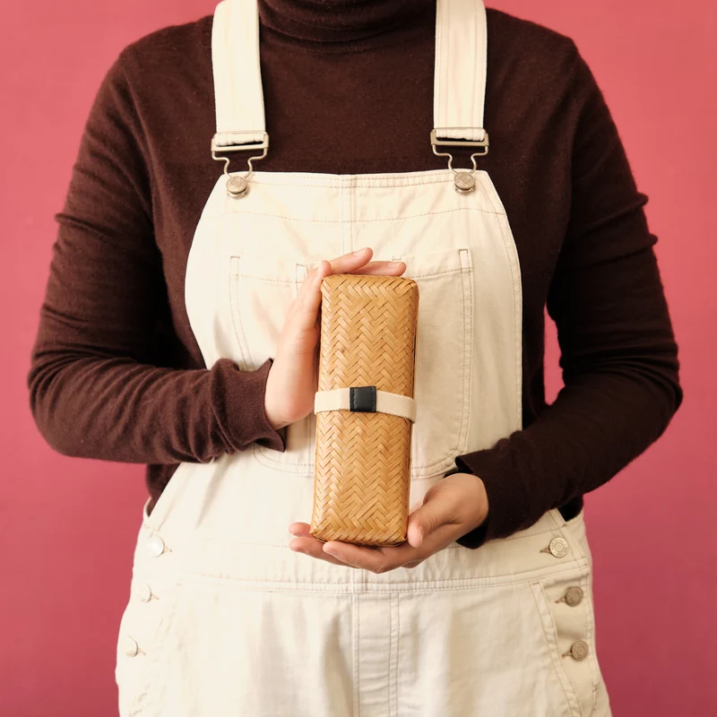 Woven Bamboo Bento Box | Long