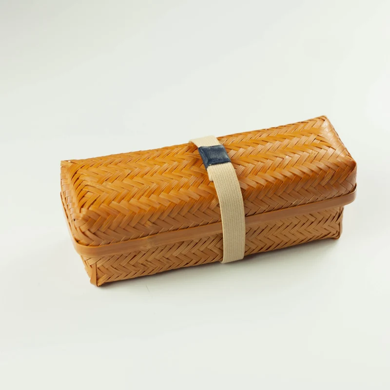Woven Bamboo Bento Box | Long