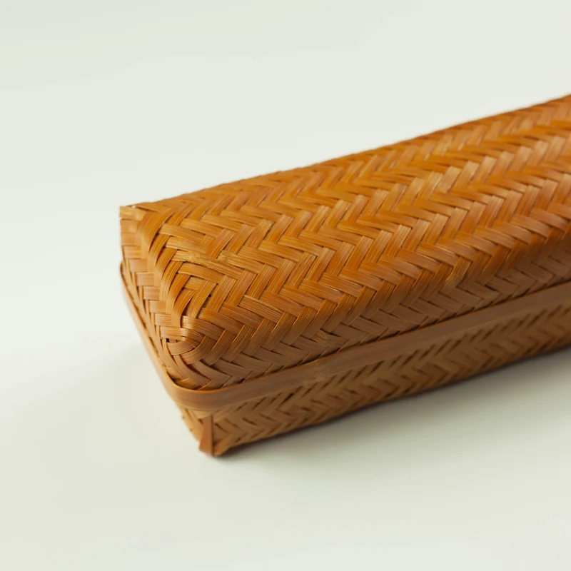 Woven Bamboo Bento Box | Long