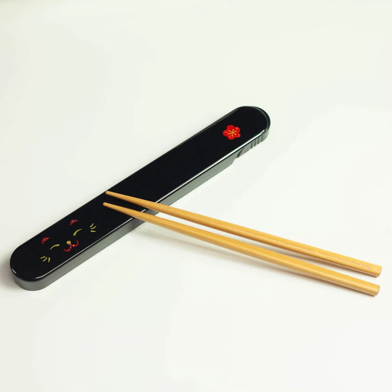 Kao Neko Chopsticks Set | Black