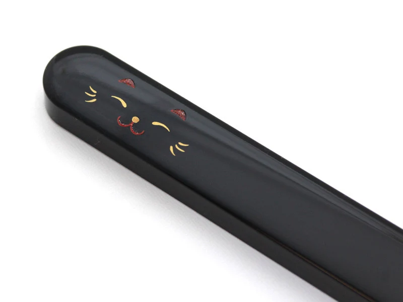 Kao Neko Chopsticks Set | Black