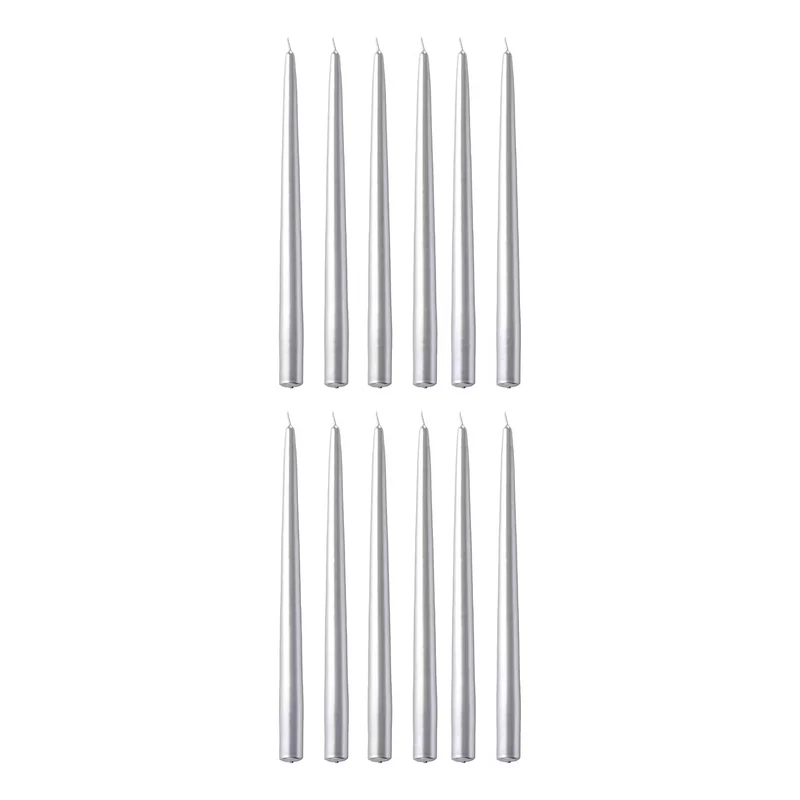 TWIN FLAME konische Zwillingskerze 12er-Set