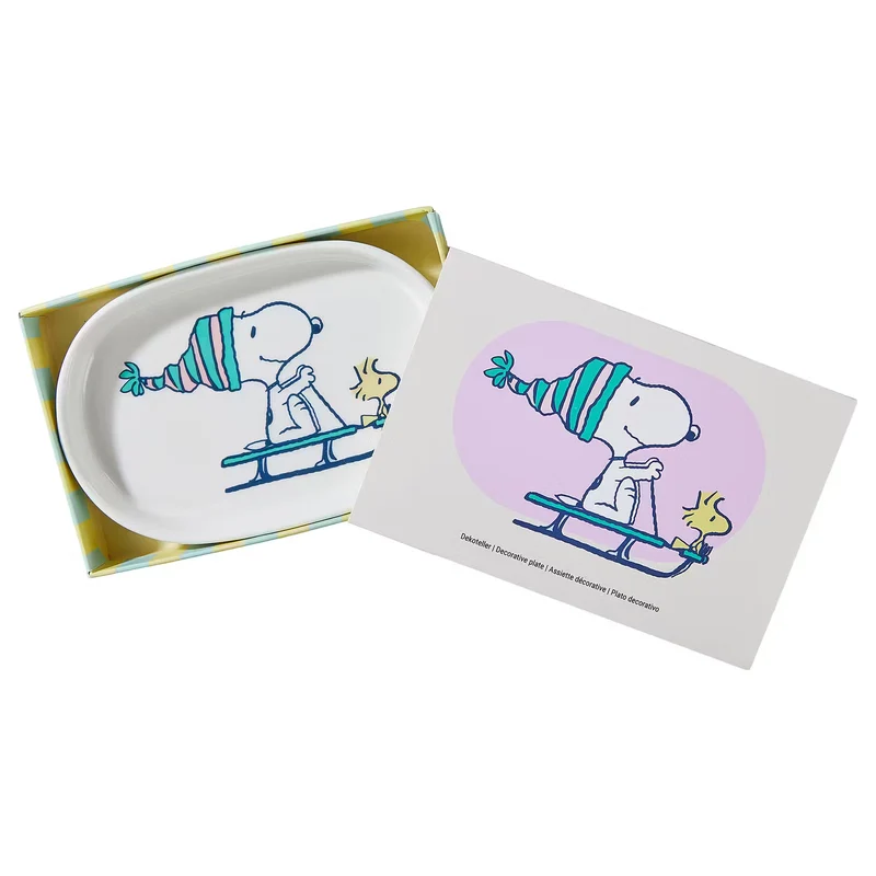 PEANUTS Schmuckteller Snoopy Schlitten