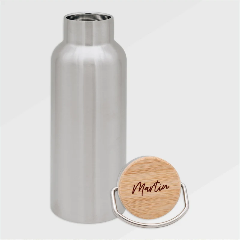 Trinkflasche Edelstahl personalisiert - Name