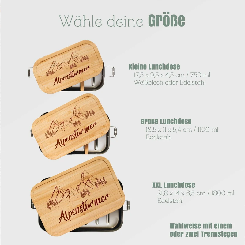 Brotdose Edelstahl - Alpenstürmer