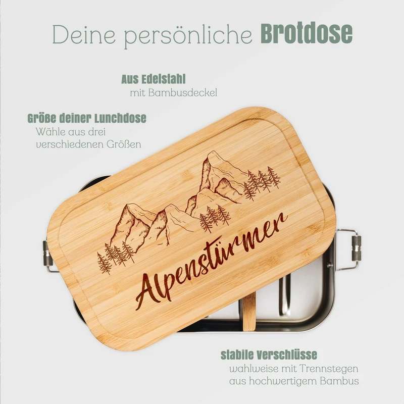 Brotdose Edelstahl - Alpenstürmer