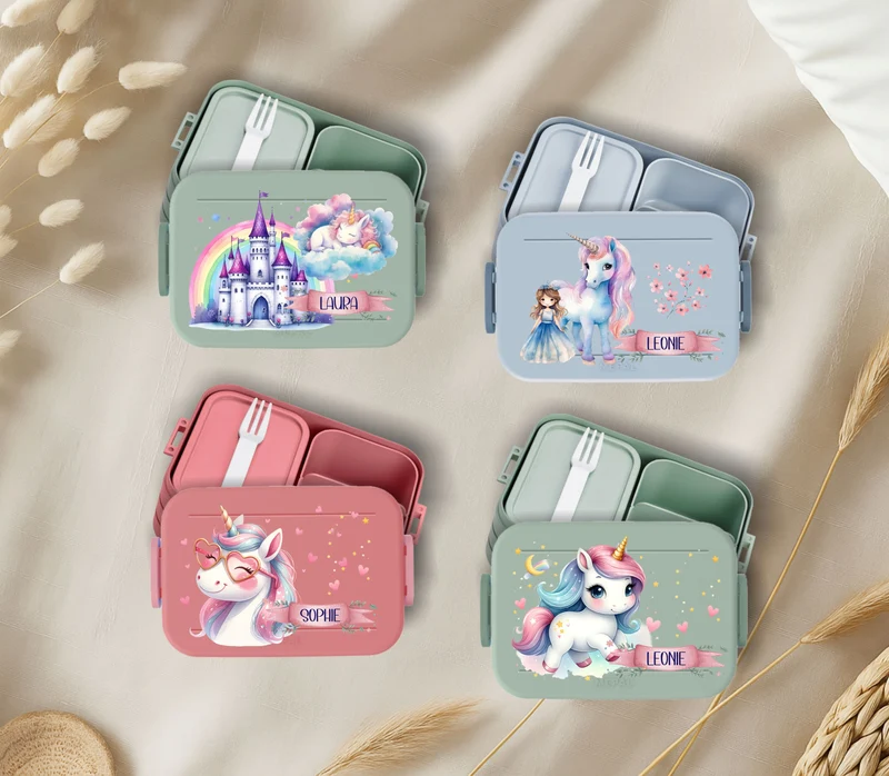 Vesperdose Mepal mit Einhorn Motiven