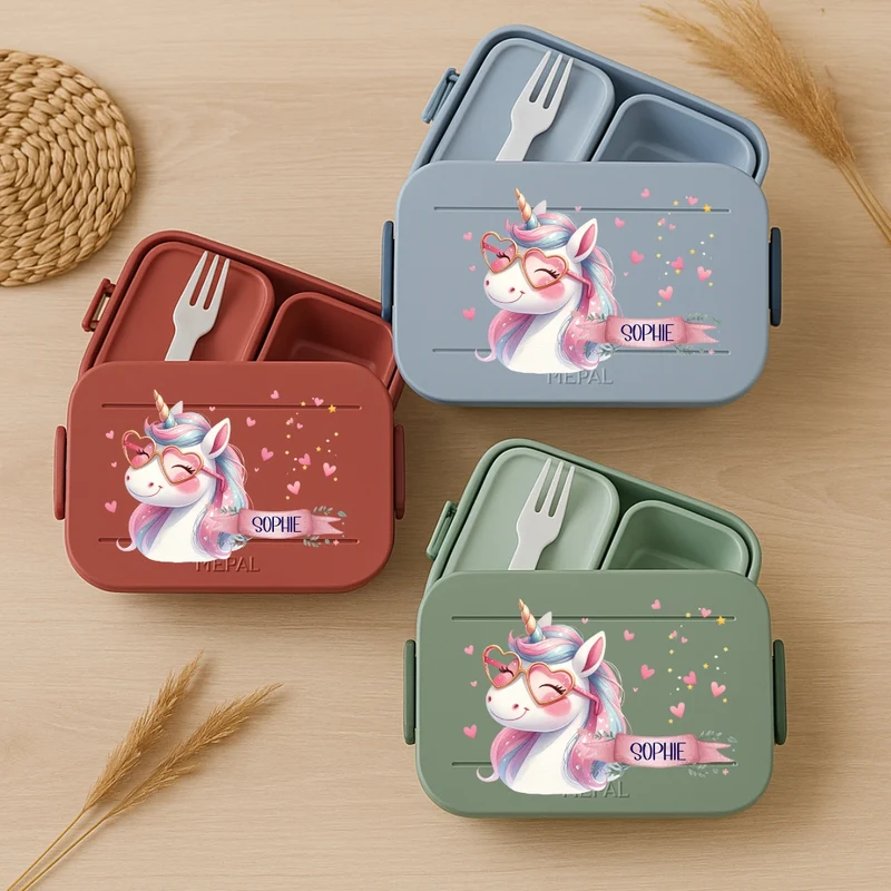 Vesperdose Mepal mit Einhorn Motiven