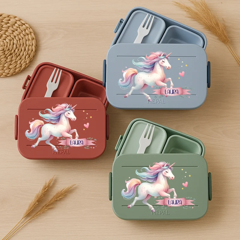 Vesperdose Mepal mit Einhorn Motiven