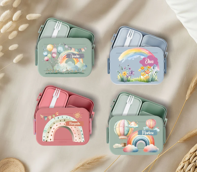 Brotbox Mepal Regenbogen Motive
