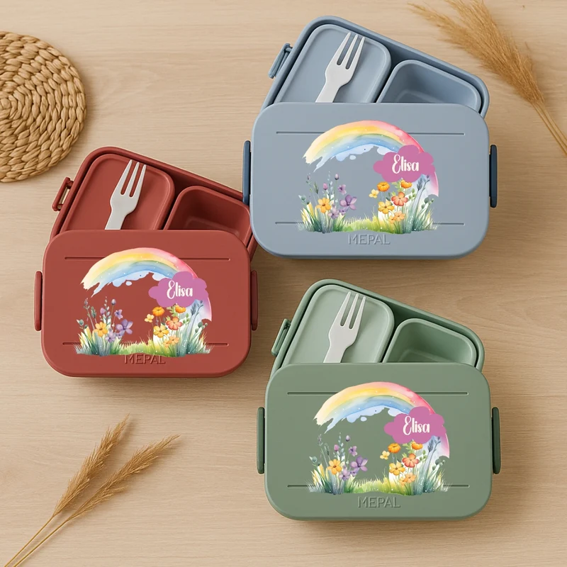 Brotbox Mepal Regenbogen Motive