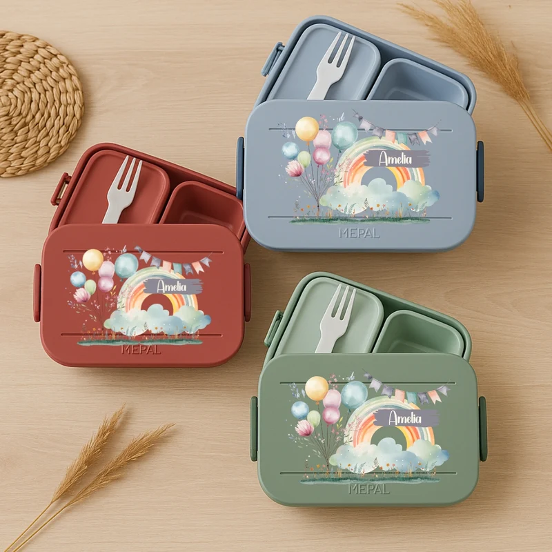 Brotbox Mepal Regenbogen Motive