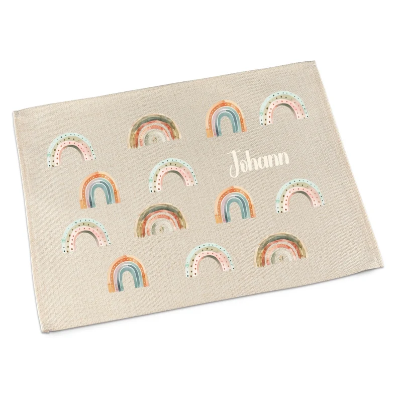 Tischset Regenbogen – Platzdeckchen für Kinder