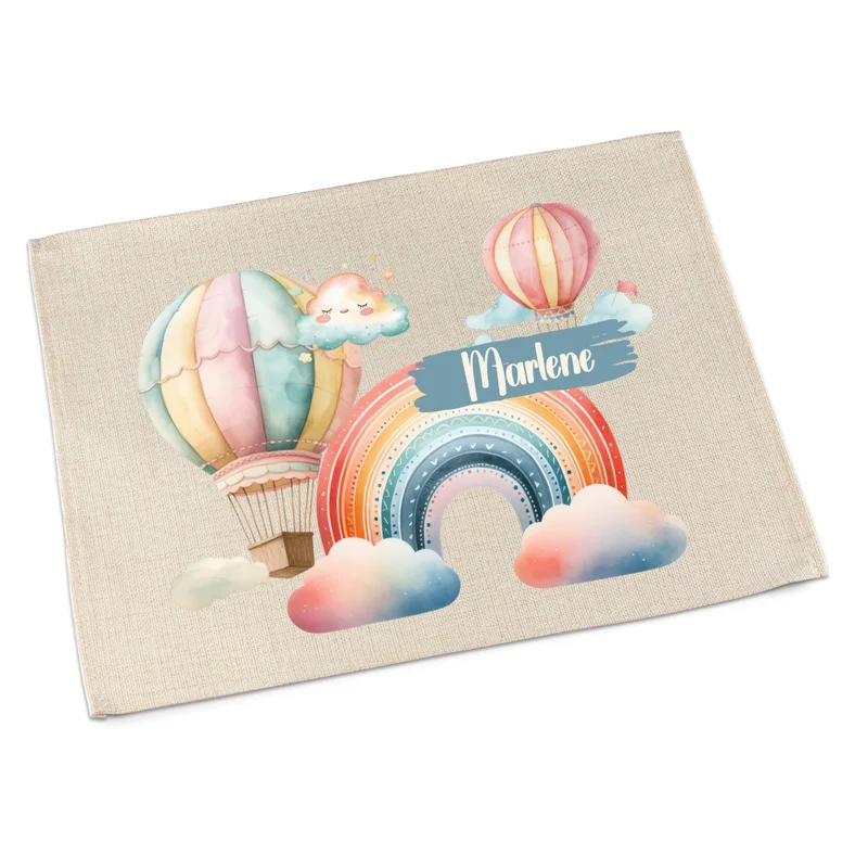 Tischset Regenbogen – Platzdeckchen für Kinder