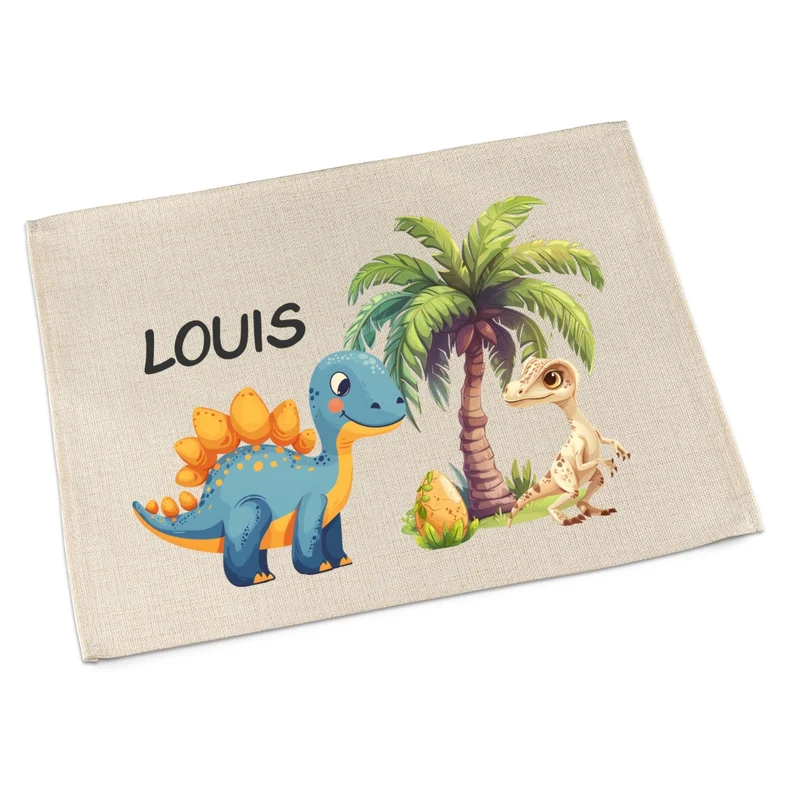 Tischset Dino – Platzdeckchen Kinder personalisiert, waschbar