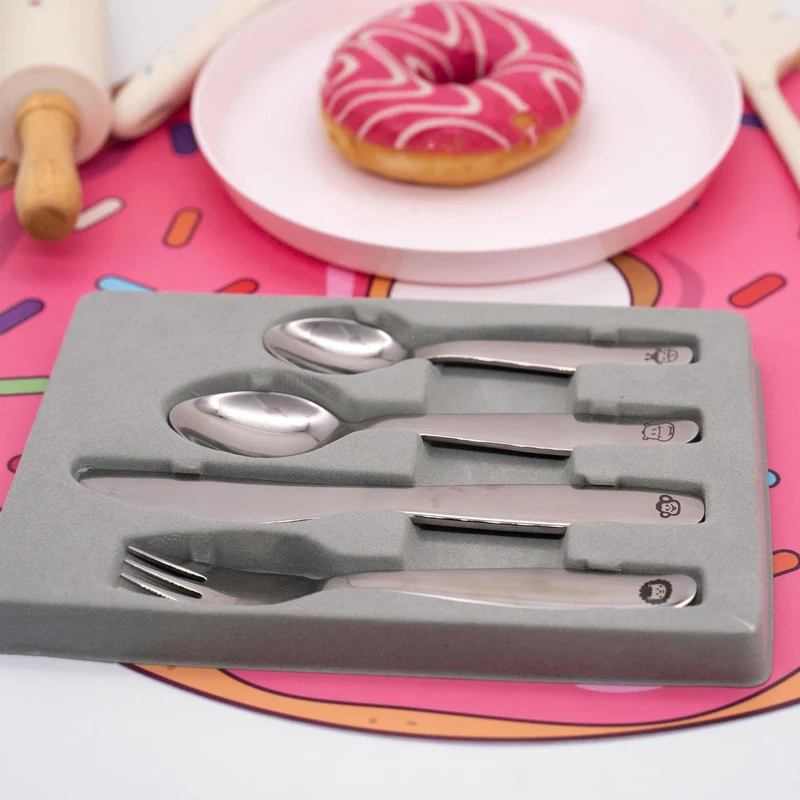 Kinderbesteck mit Gravur - Dschungel Motiv