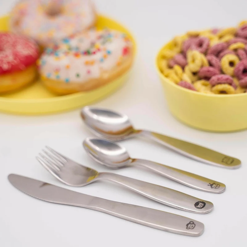 Kinderbesteck mit Gravur - Dschungel Motiv