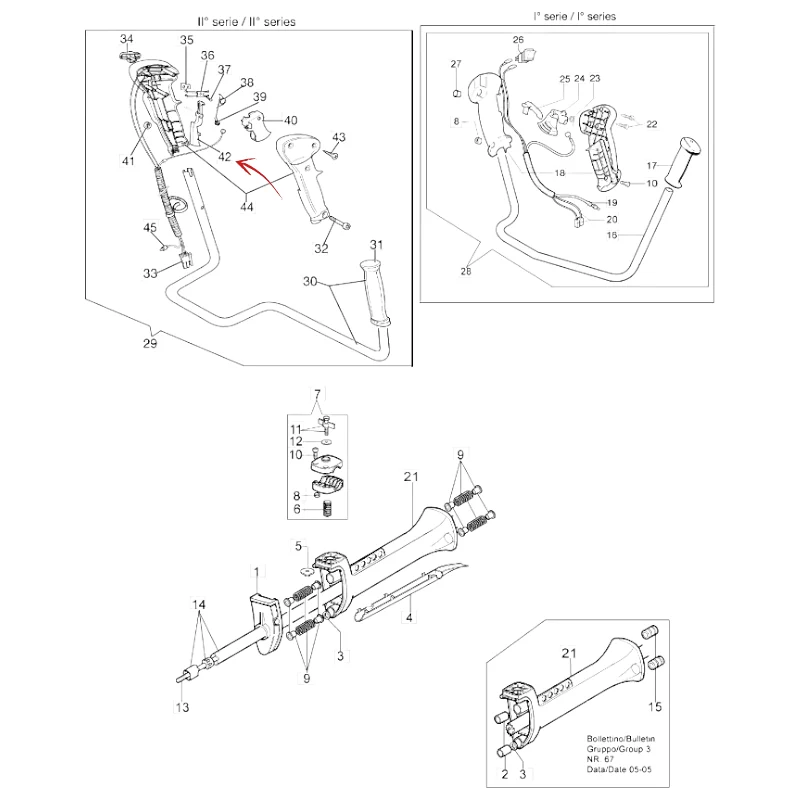SICUREZZA ACCELERATORE DECESPUGLIATORE EFCO 8530-8550 BOSS