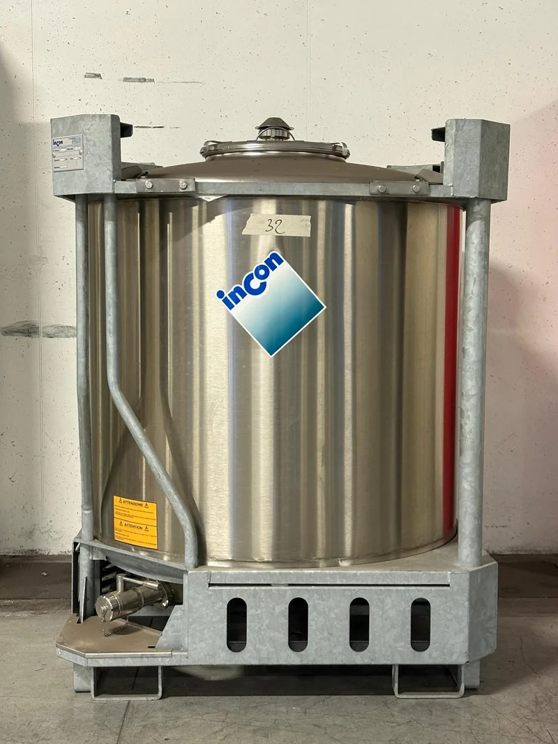 SERBATOIO INOX PALLETTIZZATO LT 1000 "PL" - OUTLET32
