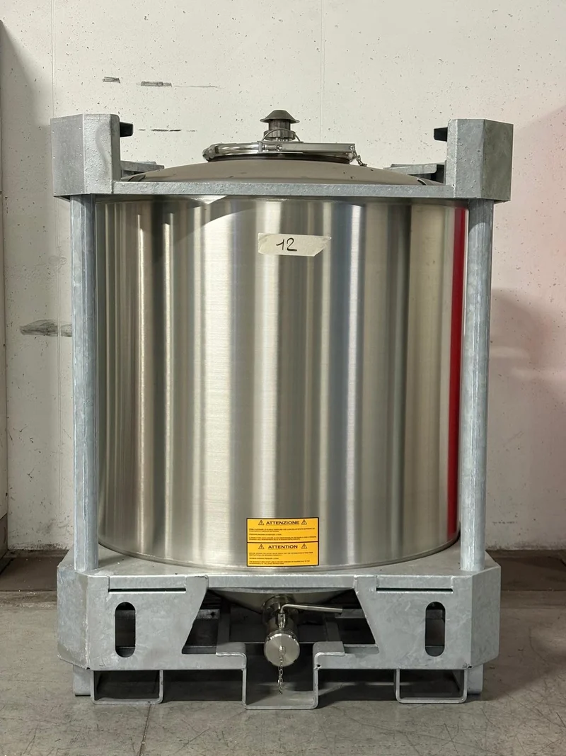 SERBATOIO INOX PALLETTIZZATO LT 1000 "PC" - OUTLET12
