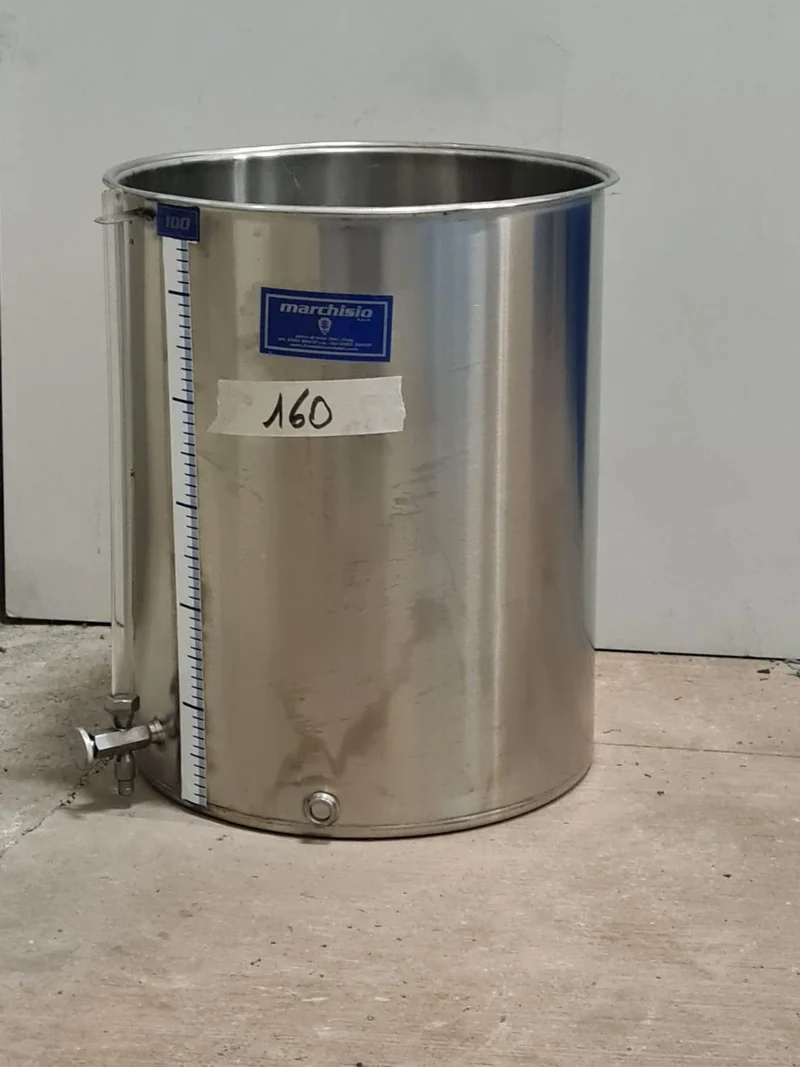 SERBATOIO INOX SEMPREPIENO AD ARIA LT 100B FONDO PIANO - OUTLET160