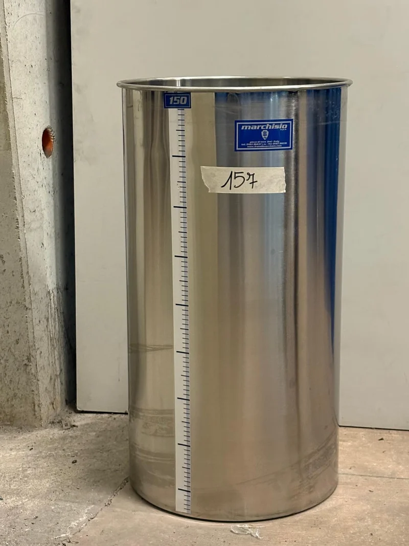 SERBATOIO INOX SEMPREPIENO AD ARIA LT 150 FONDO PIANO - OUTLET157