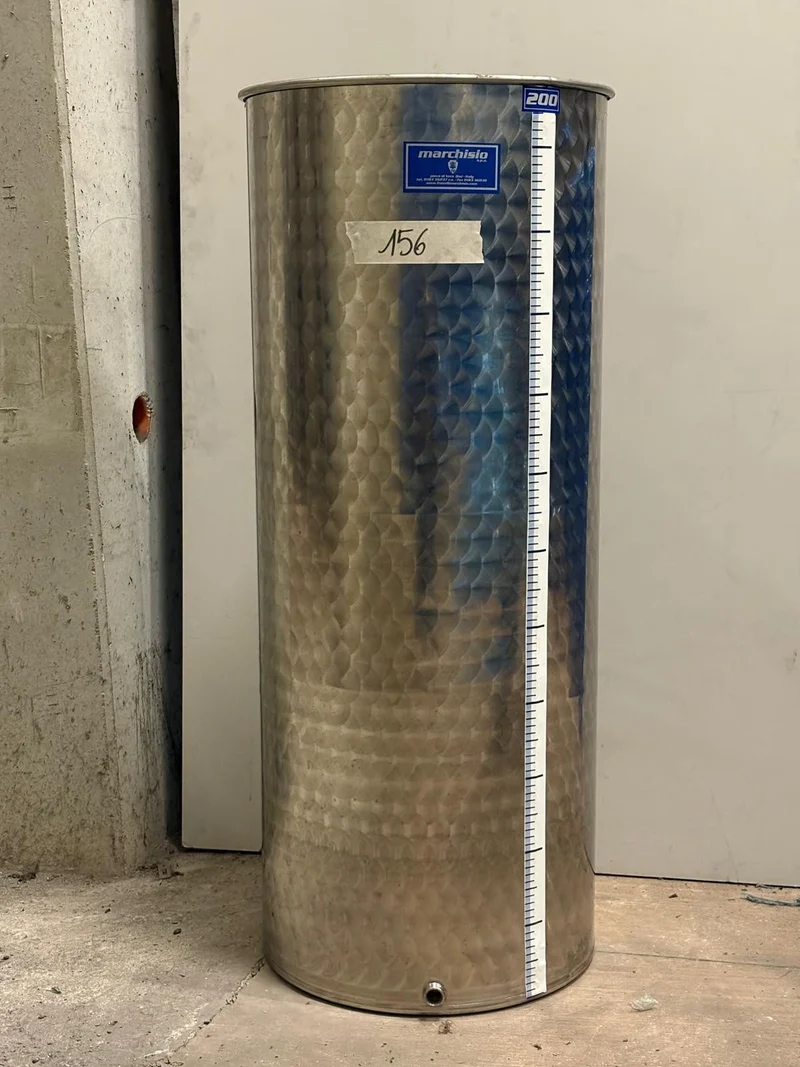SERBATOIO INOX SEMPREPIENO AD ARIA LT 200A FONDO PIANO - OUTLET156