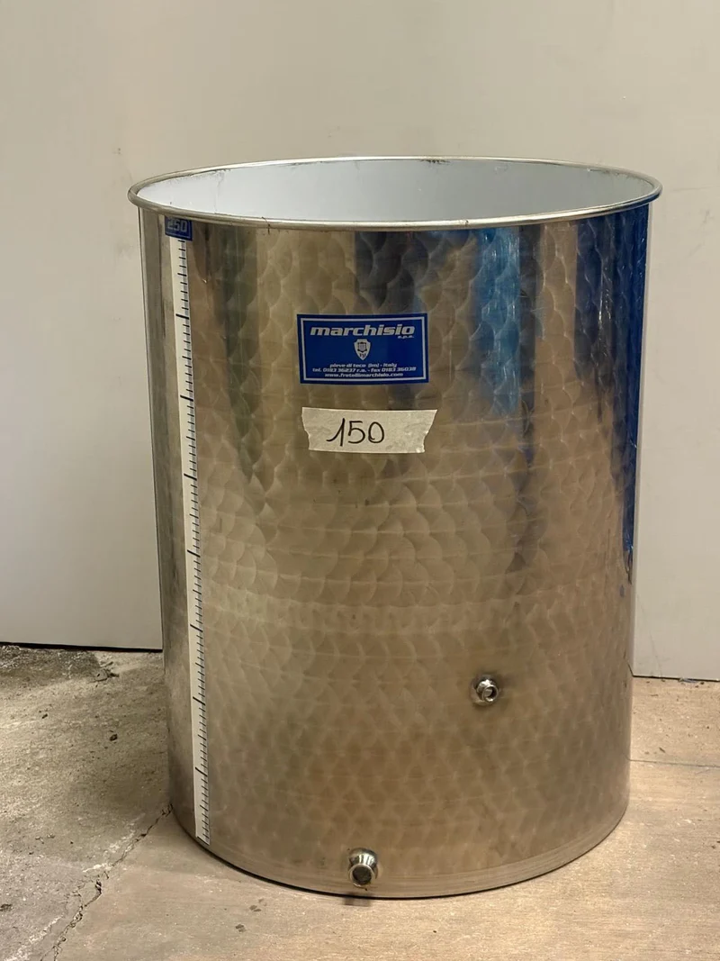 SERBATOIO INOX SEMPREPIENO AD ARIA LT 250 FONDO PIANO - OUTLET150