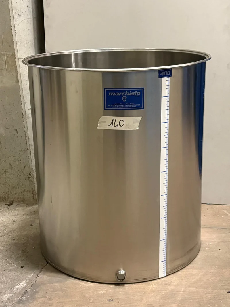 SERBATOIO INOX SEMPREPIENO AD ARIA LT 400B FONDO PIANO - OUTLET140