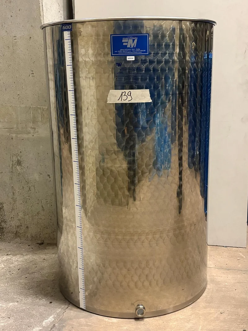 SERBATOIO INOX SEMPREPIENO AD ARIA FONDO PIANO 600 LT - OUTLET139