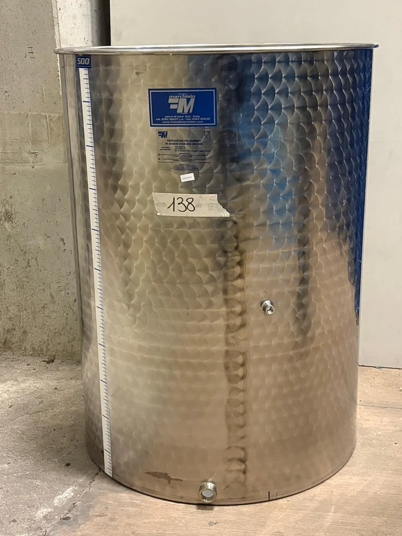 SERBATOIO INOX SEMPREPIENO AD ARIA FONDO PIANO 500 LT - OUTLET138
