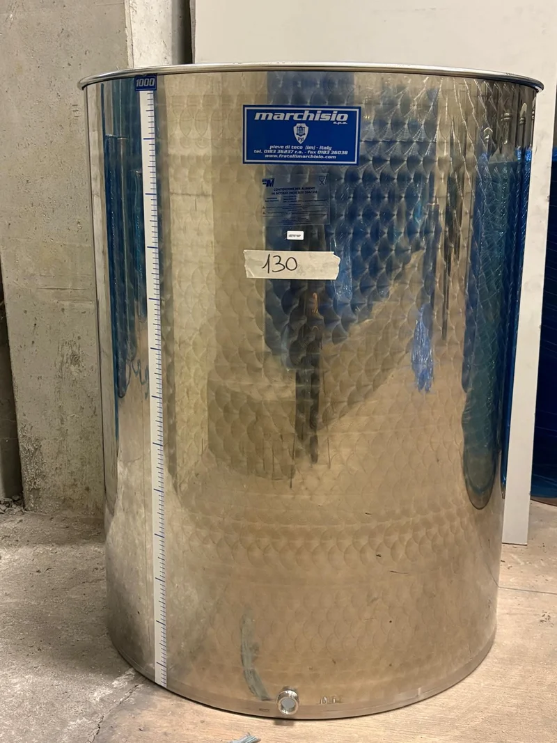 SERBATOIO INOX SEMPREPIENO AD ARIA LT 1000 FONDO PIANO - OUTLET128