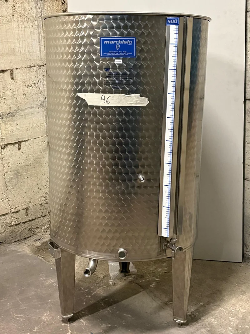 SERBATOIO INOX SEMPREPIENO AD ARIA LT 500 FONDO PIANO - OUTLET96