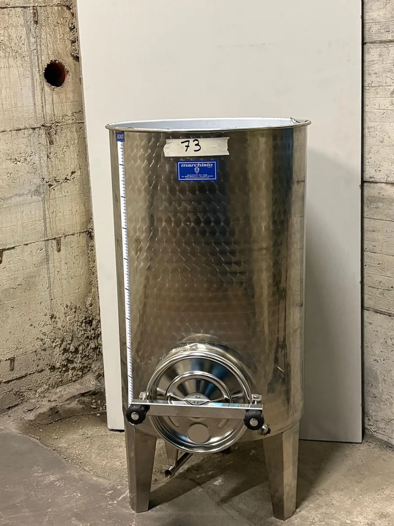 SERBATOIO INOX SEMPREPIENO AD ARIA FONDO CONICO 300 LT - OUTLET73