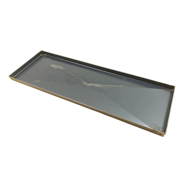 TEGLIA LAMIERA BLU C/DIAGONALE 60x20x2
