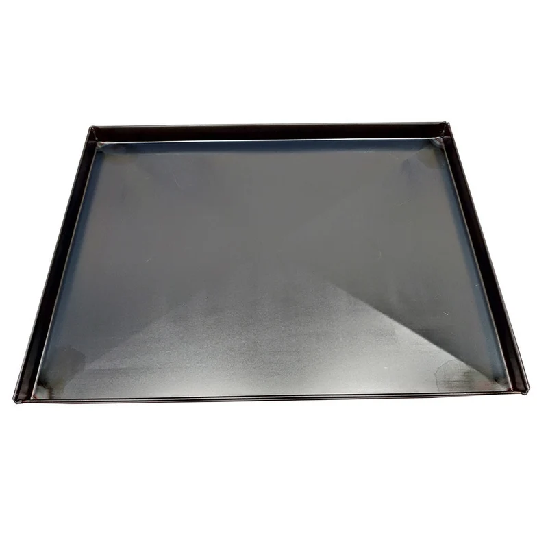 TEGLIA LAMIERA BLU C/DIAGONALE 40x30x2