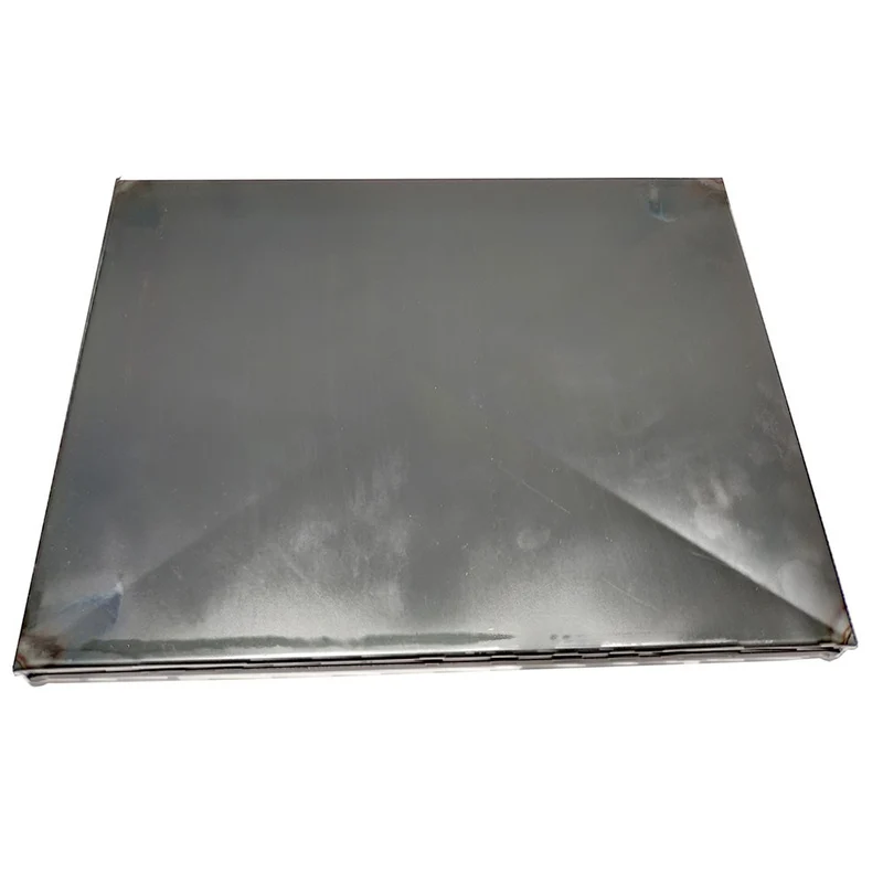 TEGLIA LAMIERA BLU C/DIAGONALE 40x30x2
