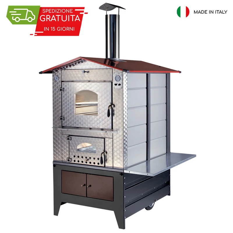 FORNO GEMIGNANI A LEGNA "G100" C/CARRELLO