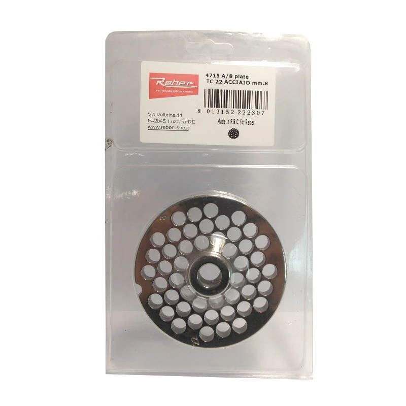 PIASTRA PER TC22 FORO 8MM REBER