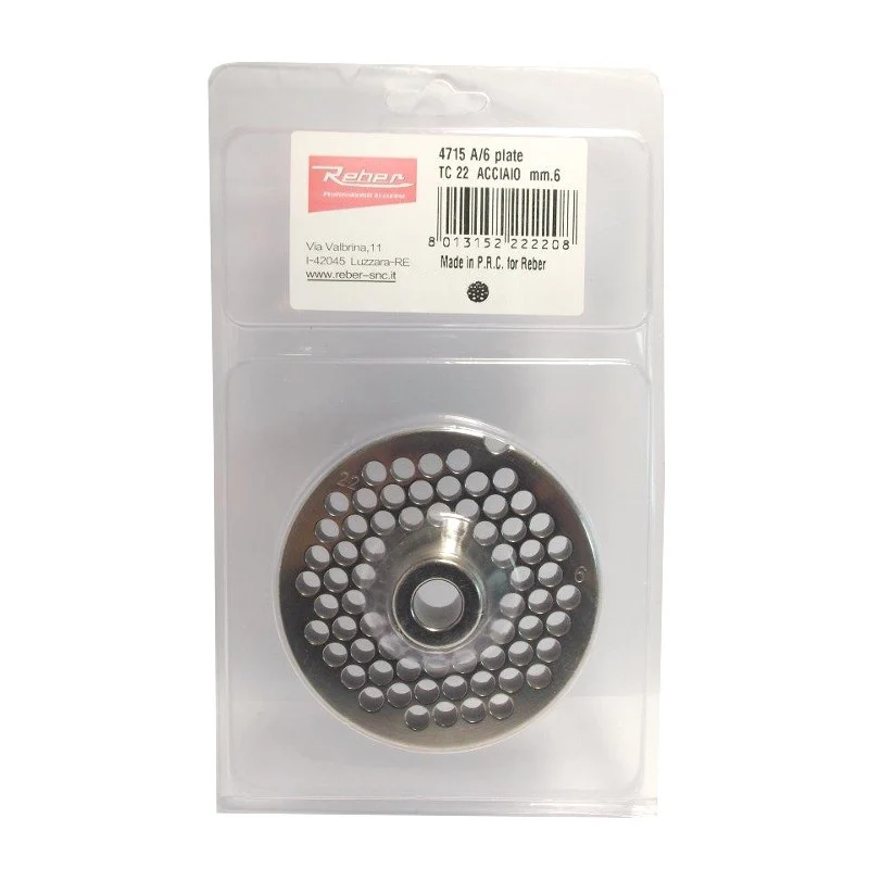 PIASTRA PER TC22 FORO 6MM REBER