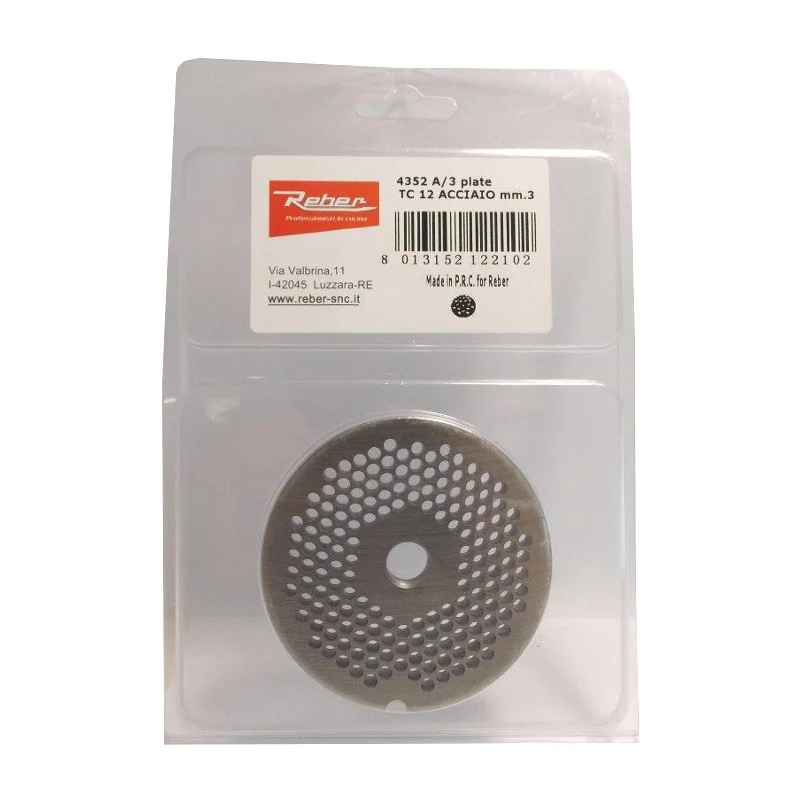 PIASTRA PER TC12 FORO 3MM REBER