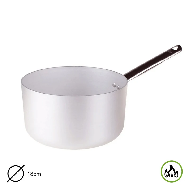 CASSERUOLA ALTA 1 MANICO CM 18 SPESSORE 3 MM