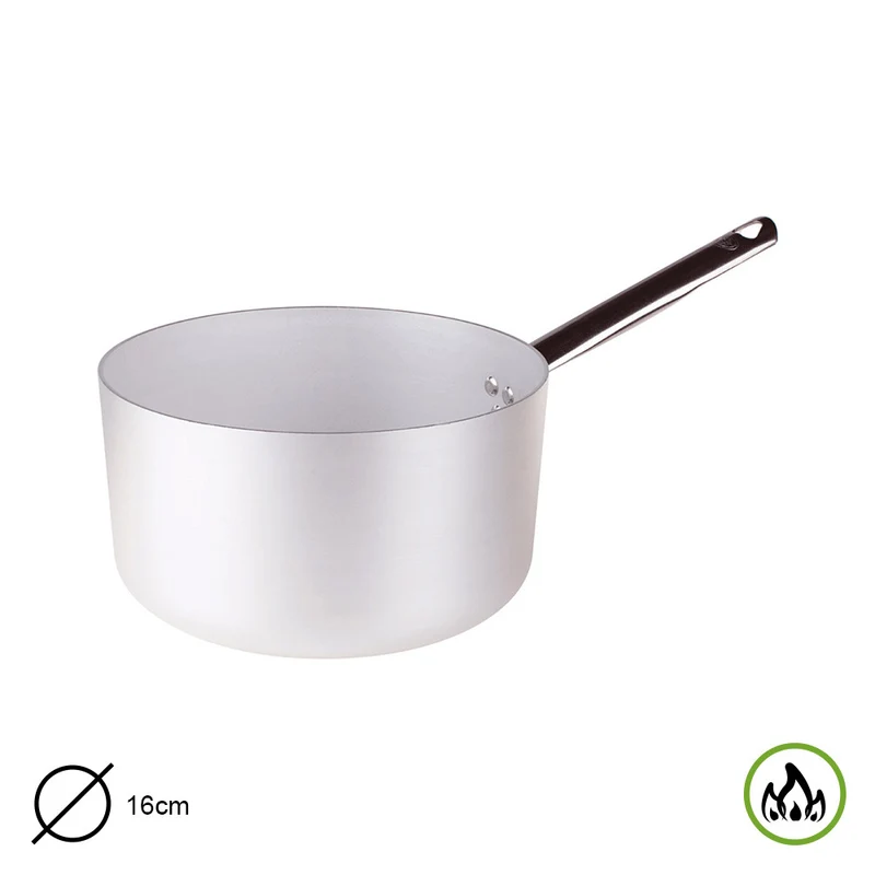 CASSERUOLA ALTA 1 MAN. ALL. CM 16 SPESSORE 5 MM