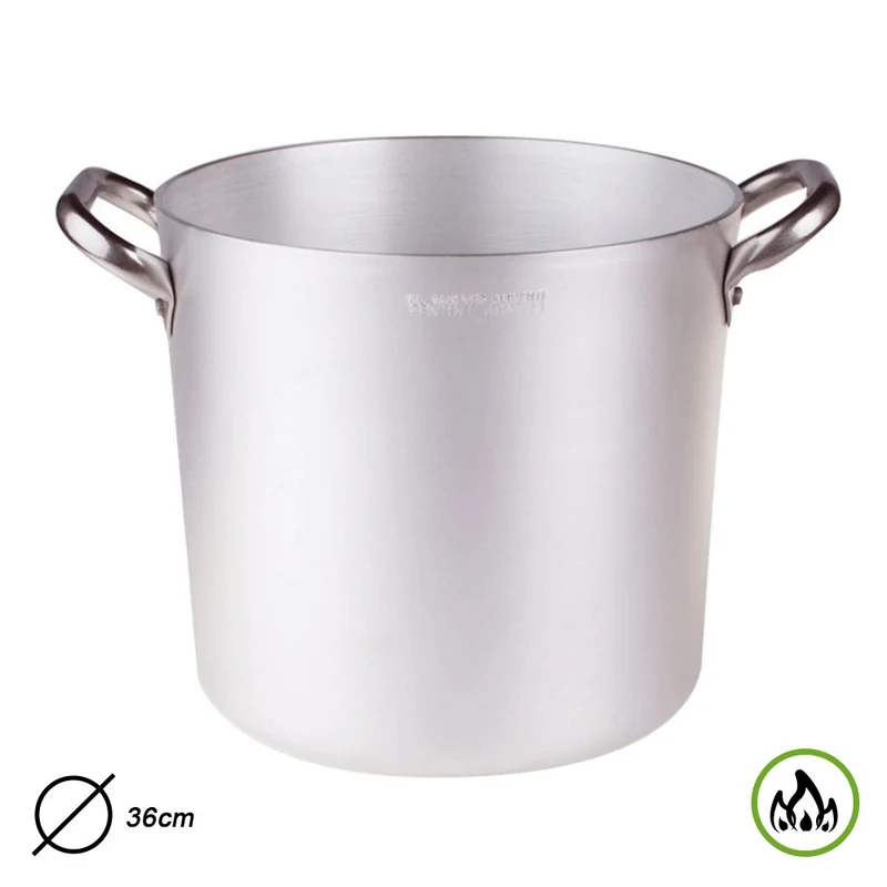 PENTOLA 2 MANICI ALLUMINIO CM 36 SPESSORE 3 MM
