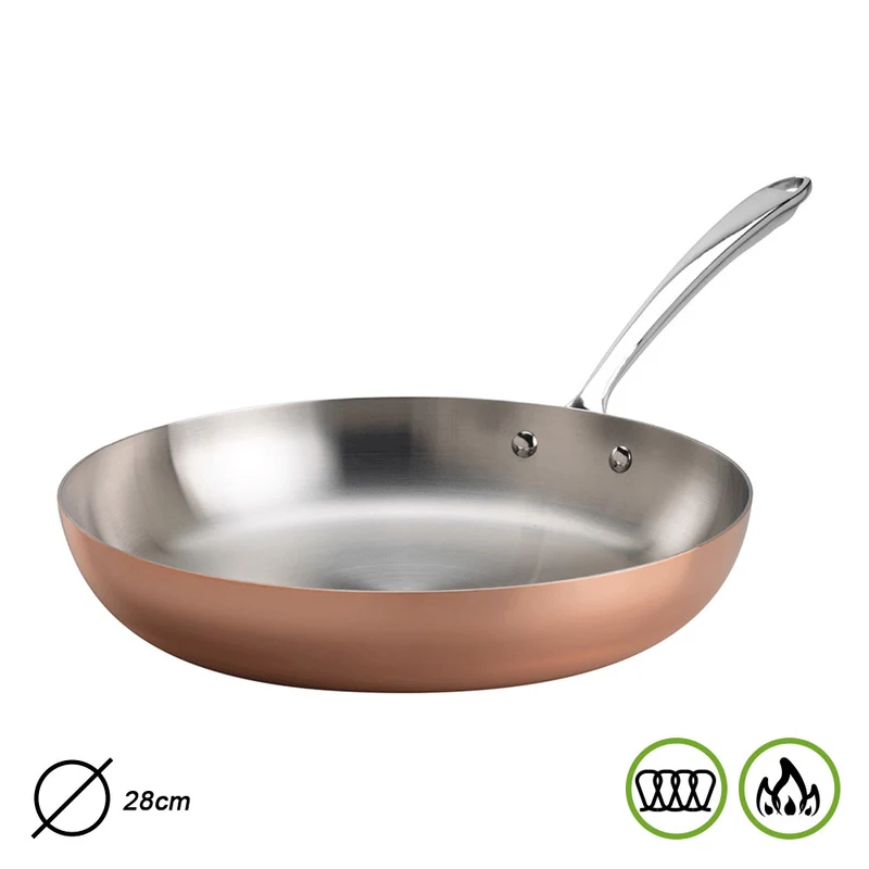 PADELLA 1 MANICO COPPER CM 28