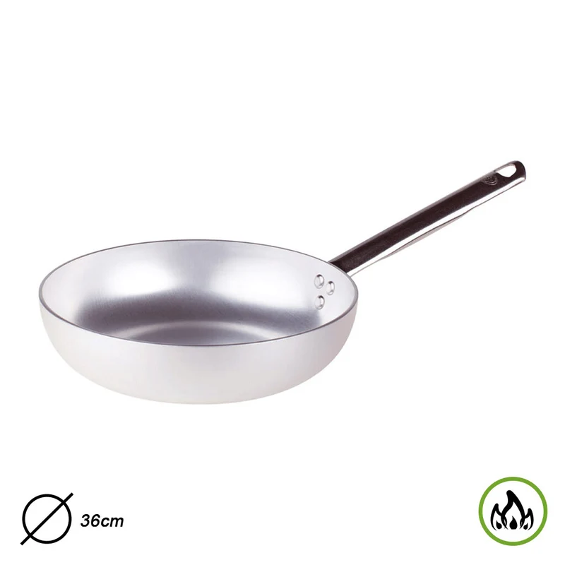 PADELLA SVASATA ALTA 1 MANICO CM 36 SPESSORE 3 MM