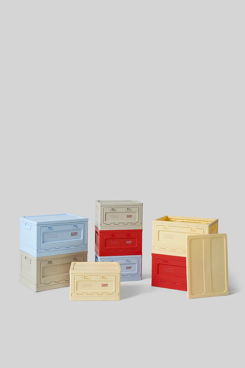 BOX, MEDIUM, LIGHT YELLOW